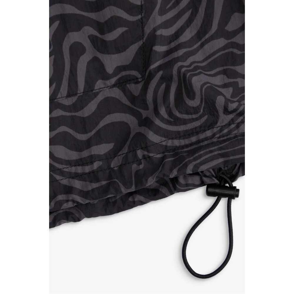Fabletics Oversized Flyweight Pewter Gray Zebra Print Reflective Windbreaker XL - Picture 7 of 12